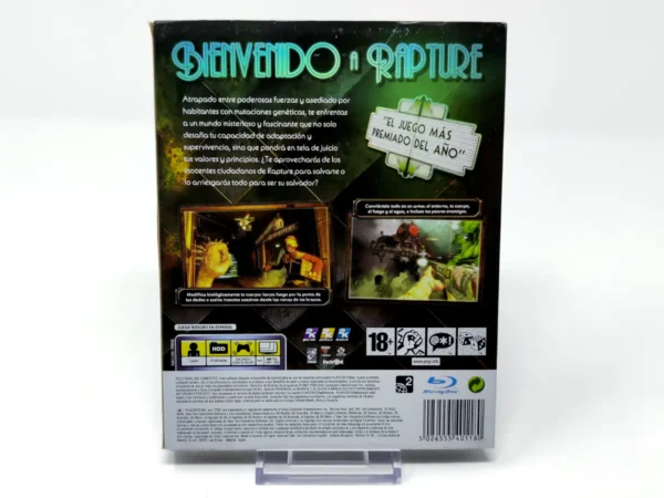Parte trasera de BioShock (Cubre cartón) (ESP) para PlayStation 3, edición PAL España