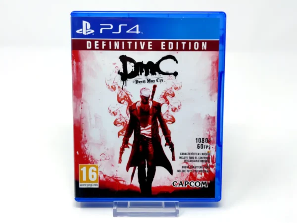 Portada de DmC: Devil May Cry: Definitive Edition (ESP) para PlayStation 4, edición PAL España, de segunda mano