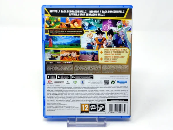Parte trasera de Dragon Ball Z: Kakarot (Legendary Edition) (ESP) para PlayStation 5, edición PAL España