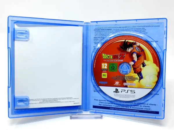 Interior del juego Dragon Ball Z: Kakarot (Legendary Edition) (ESP) para PlayStation 5 con disco y manual