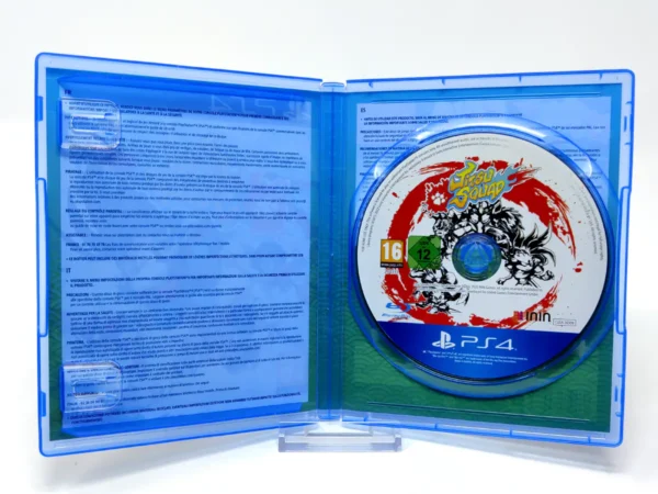 Interior del juego Jitsu Squad (ESP) para PlayStation 4 con disco y manual
