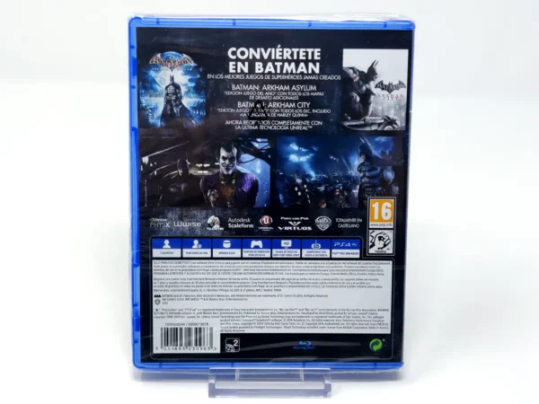 Parte trasera de Batman: Return to Arkham (ESP) (Precintado) para PlayStation 4, edición PAL España