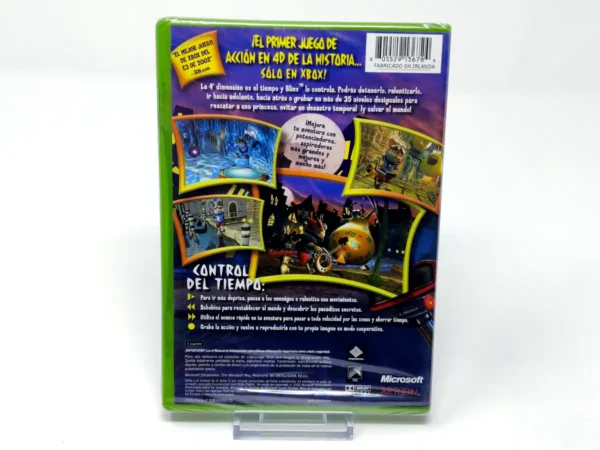 Parte trasera de Blinx: The Time Sweeper (ESP) (Precintado) para XBOX, edición PAL España