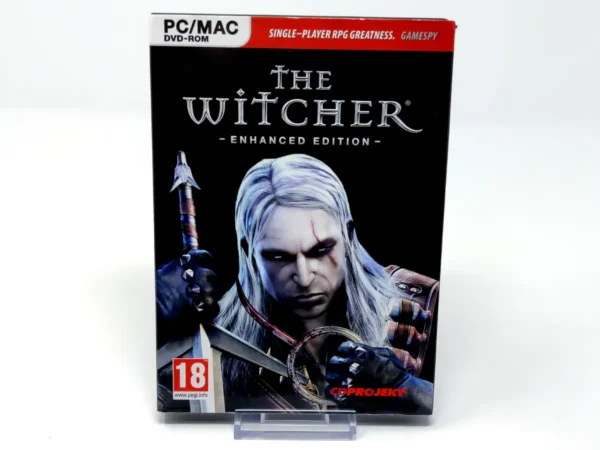 Portada de The Witcher (Enhanced Edition) (UK) para PC, edición PAL UK, de segunda mano