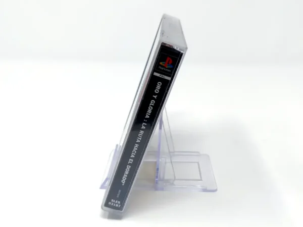 Lateral de la caja de Oro y Gloria: La Ruta hacia El Dorado (ESP) para PlayStation 1