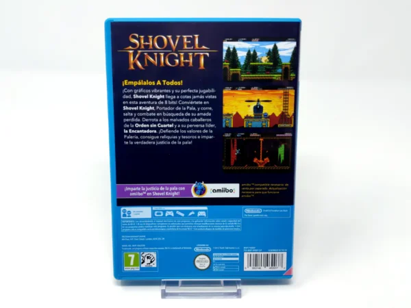 Parte trasera de Shovel Knight (ESP) para Nintendo Wii U, edición PAL España