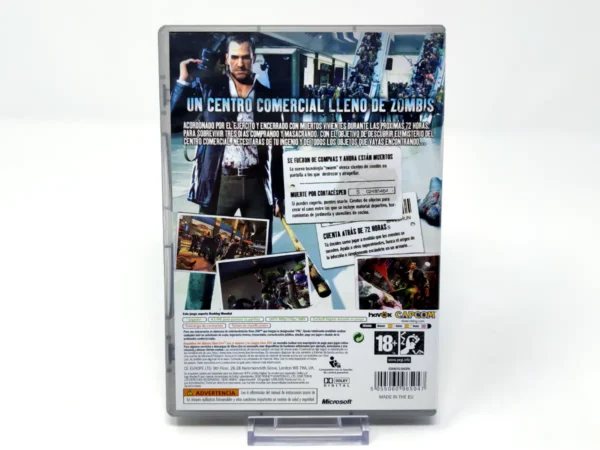 Parte trasera de Dead Rising (Classics) (ESP) para XBOX 360, edición PAL España
