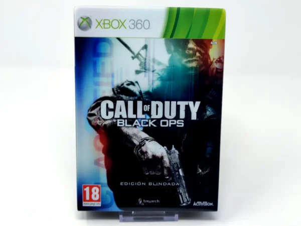 Portada de Call of Duty: Black Ops (Edición Blindada) (ESP) para XBOX 360, edición PAL España, de segunda mano