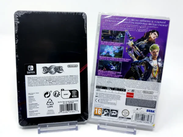 Parte trasera de Bayonetta 3 (+ Steelbook) (ESP) (Precintado) para Nintendo Switch, edición PAL España