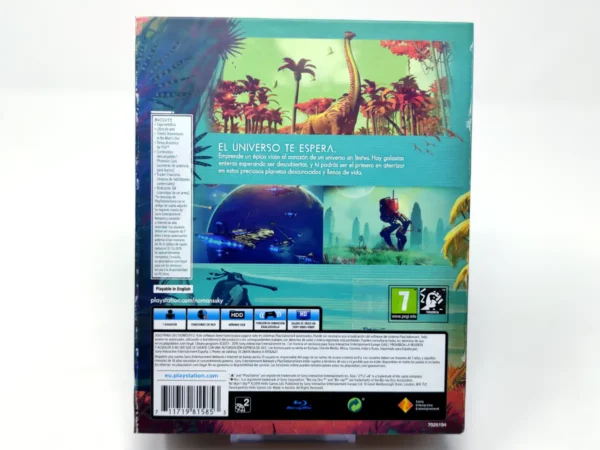 Parte trasera de No Man's Sky (Edición Limitada) (ESP) para PlayStation 4, edición PAL España