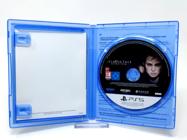 Lateral de la caja de A Plague Tale: Requiem (ESP) para PlayStation 5