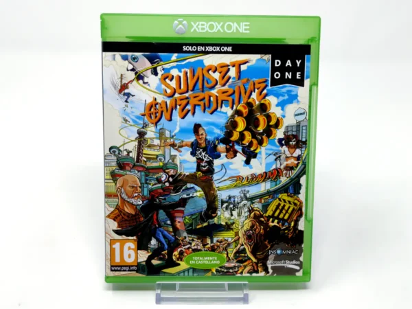 Portada de Sunset Overdrive (Day One Edition) (ESP) para XBOX One, edición PAL España, de segunda mano