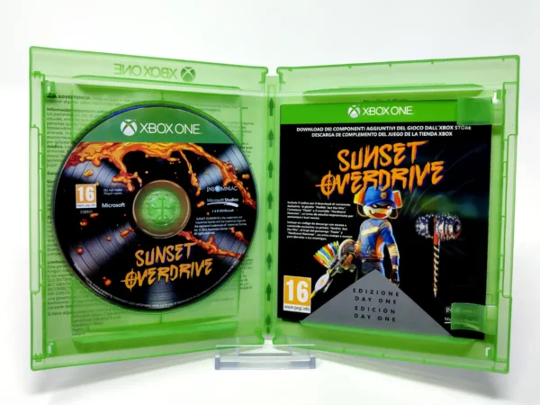 Lateral de la caja de Sunset Overdrive (Day One Edition) (ESP) para XBOX One