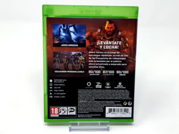 Parte trasera de Gears Tactics (ESP) para XBOX One / Series X/S, edición PAL España