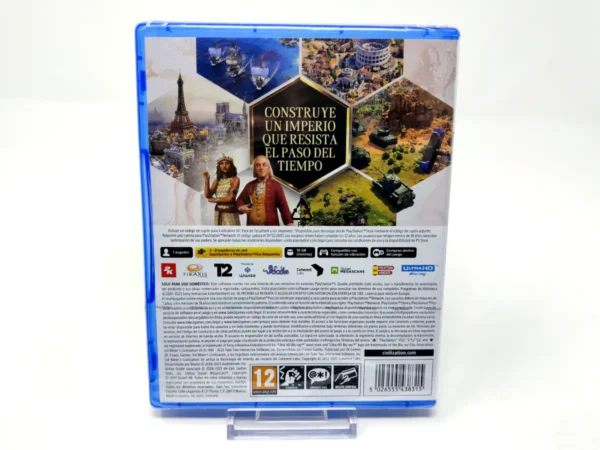 Parte trasera de Sid Meier’s Civilization VII (ESP) (Precintado) para PlayStation 5, edición PAL España