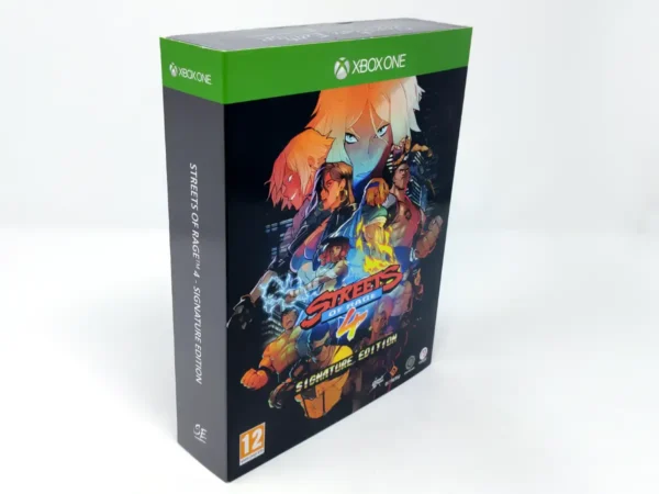 Parte trasera de Streets of Rage 4 (Signature Edition) (ESP) para XBOX One, edición PAL España