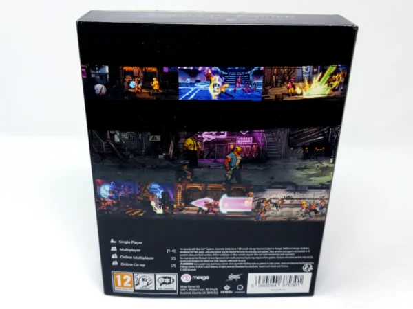 Interior del juego Streets of Rage 4 (Signature Edition) (ESP) para XBOX One con disco y manual