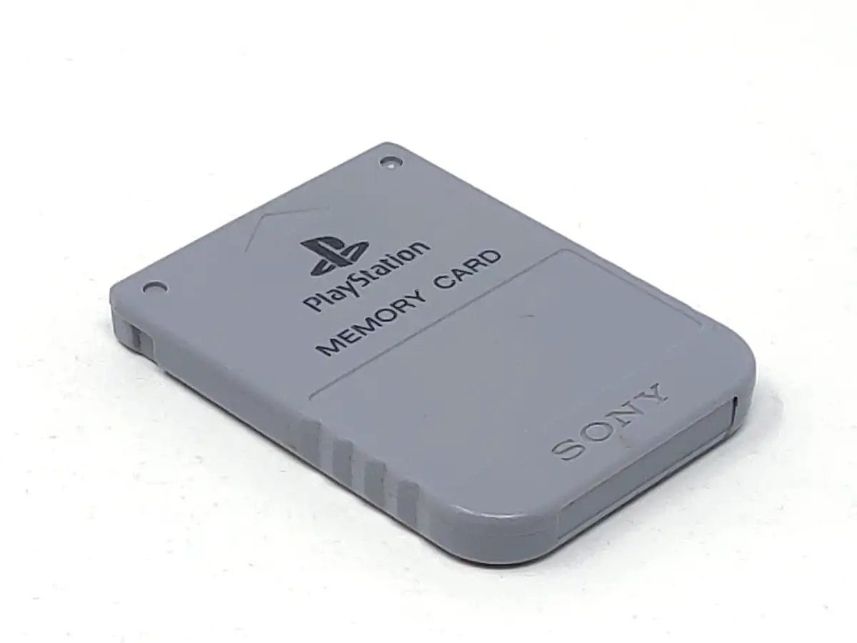 Memory Card Original (PS1) Gris para PlayStation 1, edición PAL, de segunda mano