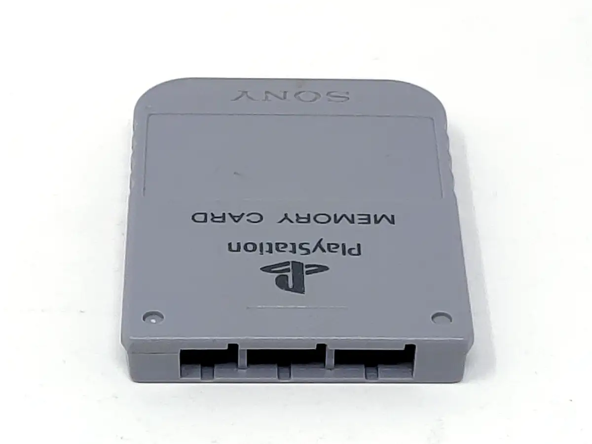 Memory Card Original (PS1) Gris para PlayStation 1, edición PAL, de segunda mano