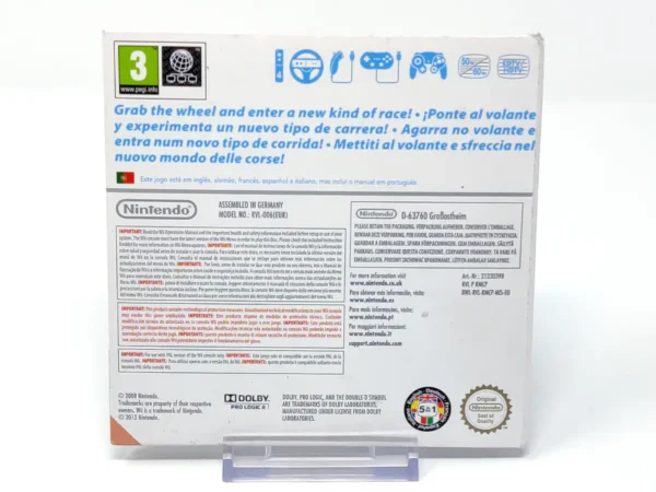 Parte trasera de Mario Kart Wii (ESP) (Cartoncillo) para Nintendo Wii, edición PAL España
