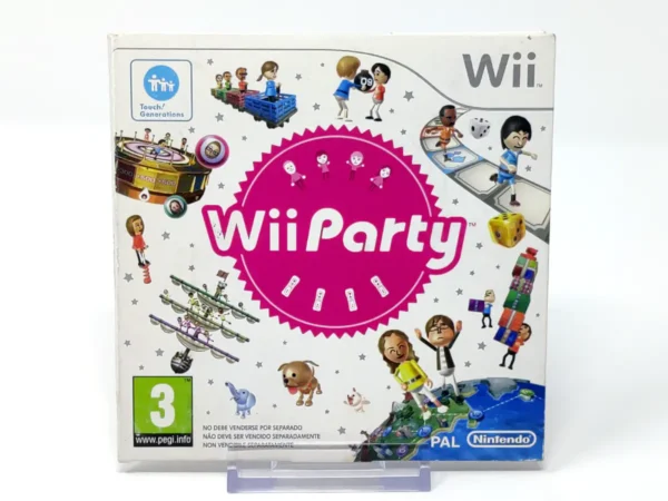 Portada de Wii Party (ESP) (Cartoncillo) para Nintendo Wii, edición PAL España, de segunda mano