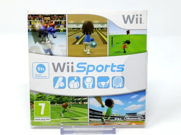 Portada de Wii Sports (ESP) (v2) (Cartoncillo) para Nintendo Wii, edición PAL España, de segunda mano