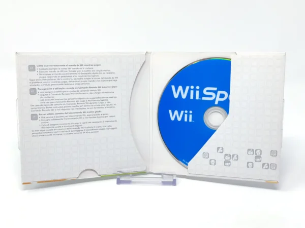 Interior del juego Wii Sports (ESP) (v2) (Cartoncillo) para Nintendo Wii con disco y manual