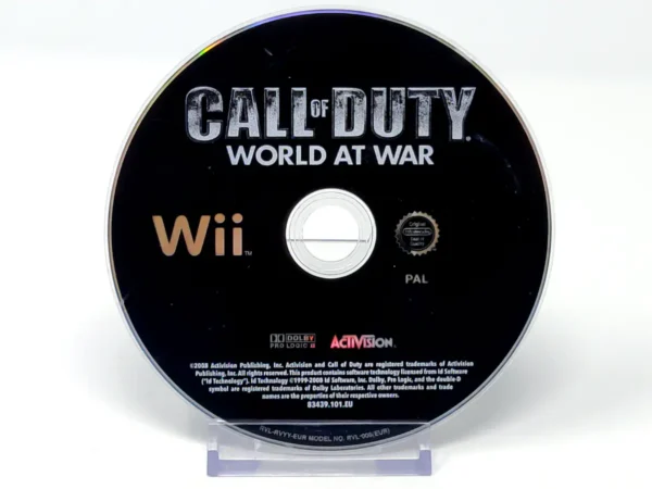 Call of Duty: World at War (ESP) (Disco) para Nintendo Wii, edición PAL España, de segunda mano