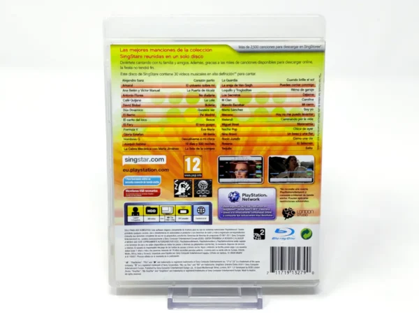 Parte trasera de SingStar Grandes Éxitos (ESP) (Rebajado) para PlayStation 3, edición PAL España