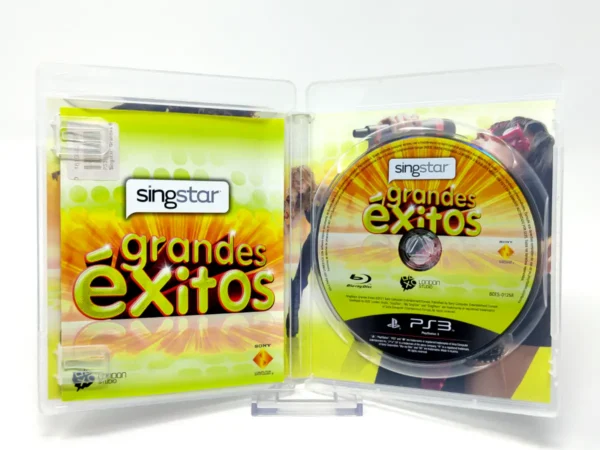 Interior del juego SingStar Grandes Éxitos (ESP) (Rebajado) para PlayStation 3 con disco y manual