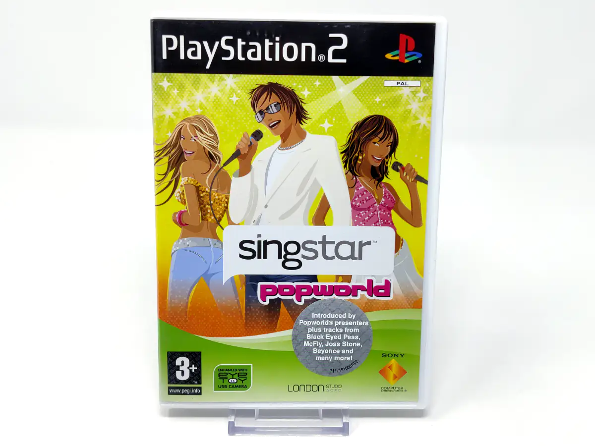 Portada de SingStar Popworld (UK) para PlayStation 2, edición PAL UK, de segunda mano