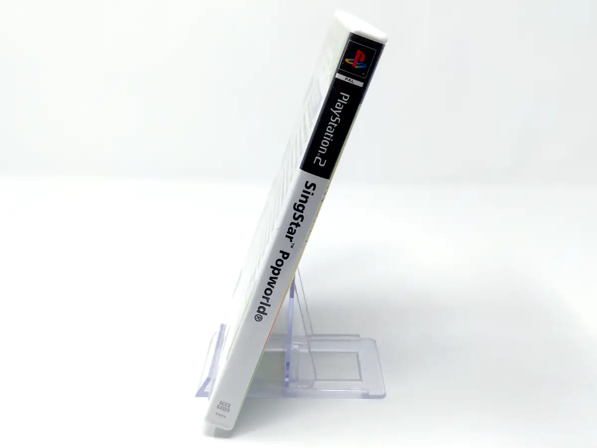 Lateral de la caja de SingStar Popworld (UK) para PlayStation 2