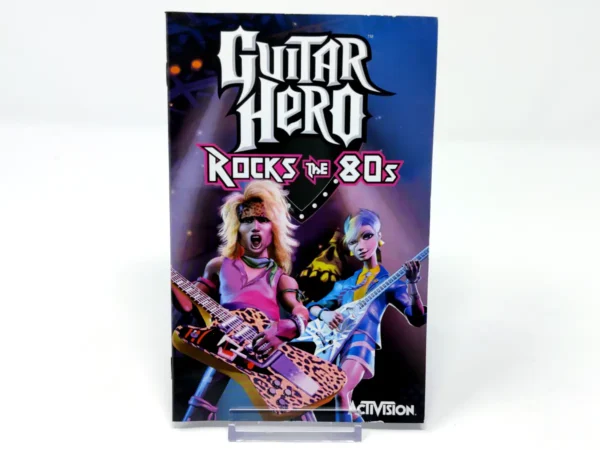 Guitar Hero: Rocks the 80s (ESP) (Manual) para PlayStation 2, edición PAL España, de segunda mano