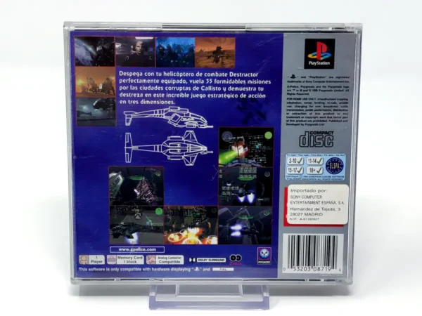 Parte trasera de G-Police (ESP) (Platinum) (Rebajado) para PlayStation, edición PAL España