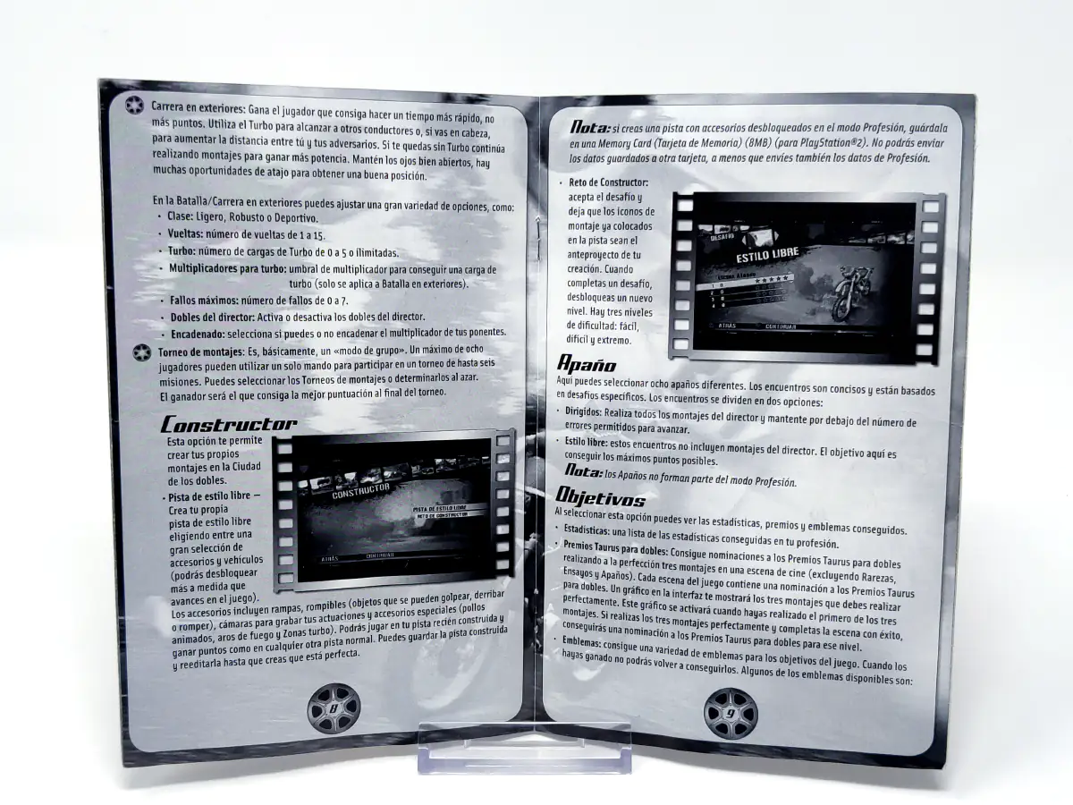 Stuntman: Ignition (ESP) (Manual) para PlayStation 2, edición PAL España, de segunda mano