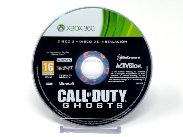 Call of Duty: Ghosts (ESP) (Disco 2) para XBOX 360, edición PAL España, de segunda mano