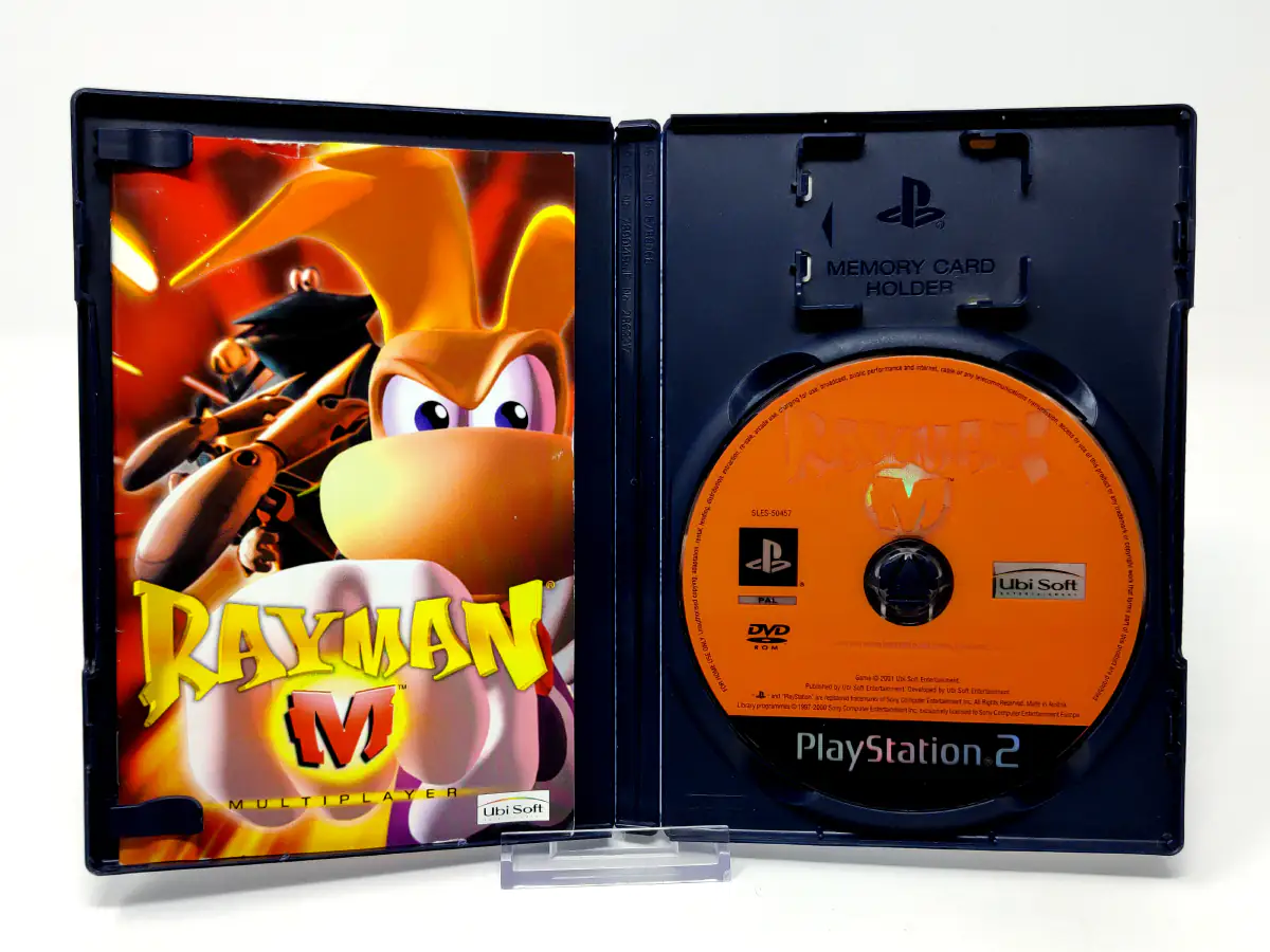 Interior del juego Rayman M (ESP) para PlayStation 2 con disco y manual
