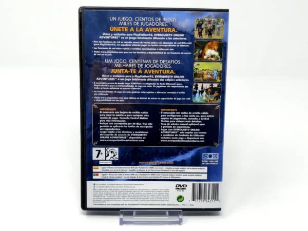 Parte trasera de EverQuest Online Adventures (ESP) (Rebajado) para PlayStation 2, edición PAL España