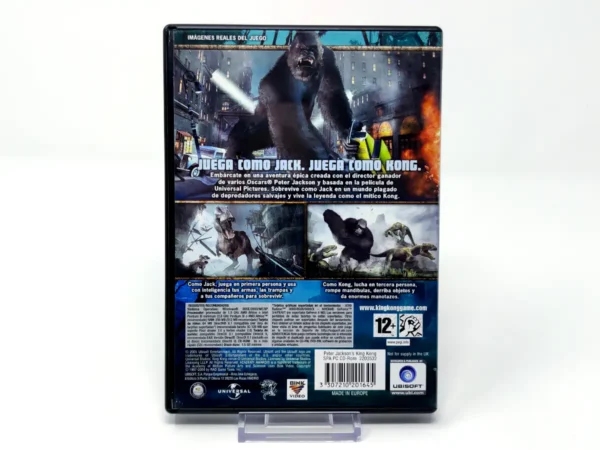 Parte trasera de Peter Jackson's King Kong: The Official Game of the Movie (ESP) para PC, edición PAL España