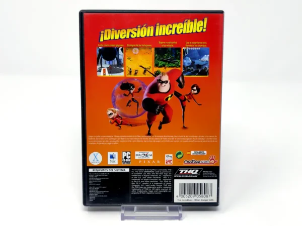 Parte trasera de Los Increibles: Cuando se Acerca el Peligro (ESP) para PC, edición PAL España