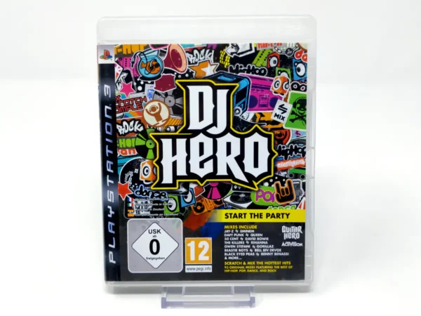 Portada de DJ Hero (EUR) para PlayStation 3, edición PAL EUR, de segunda mano