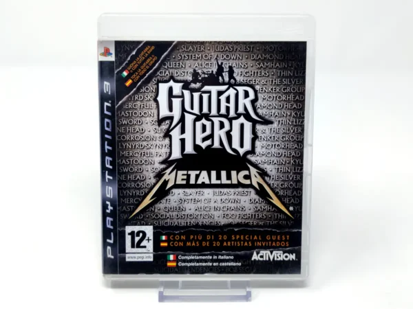 Portada de Guitar Hero: Metallica (ESP) (Rebajado) para PlayStation 3, edición PAL España, de segunda mano
