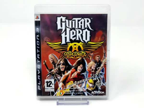Portada de Guitar Hero: Aerosmith (ESP) para PlayStation 3, edición PAL España, de segunda mano