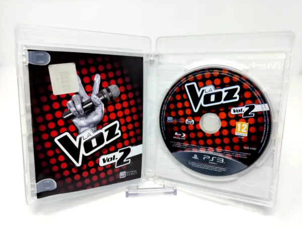 Interior del juego La Voz Vol. 2 (ESP) (Rebajado) para PlayStation 3 con disco y manual