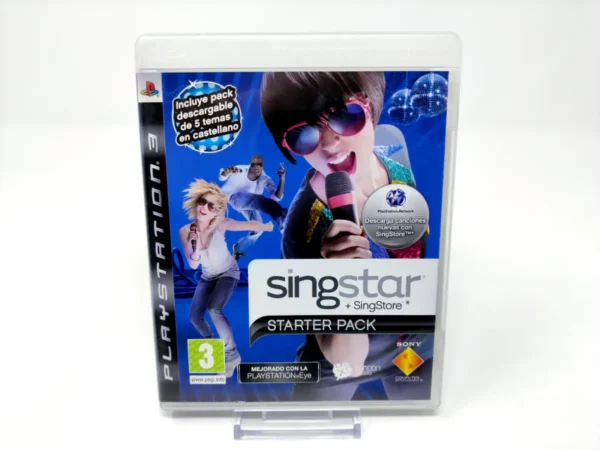 Portada de SingStar: Starter Pack (ESP) para PlayStation 3, edición PAL España, de segunda mano