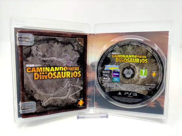 Lateral de la caja de Wonderbook: Caminando entre Dinosaurios (ESP) (v2) para PlayStation 3