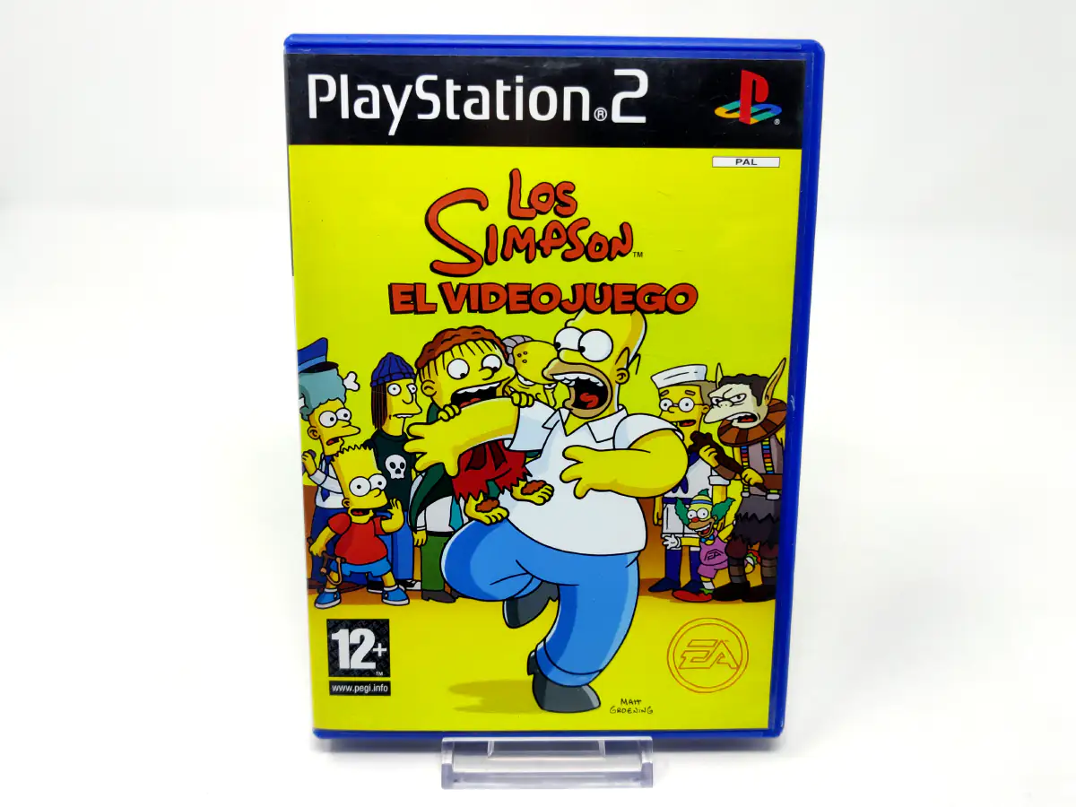 Portada de Los Simpson: El Videojuego (ESP) (Rebajado) para PlayStation 2, edición PAL España, de segunda mano