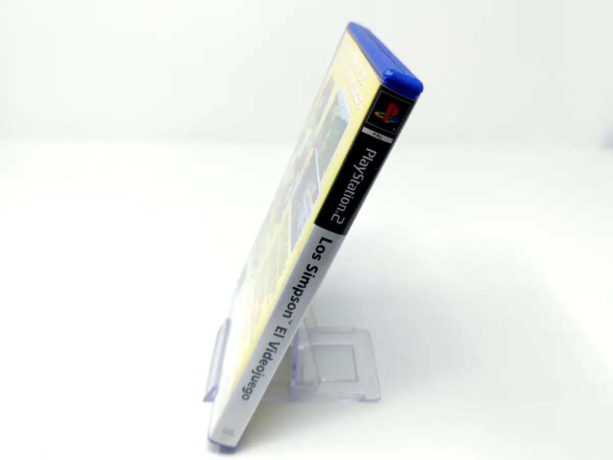 Lateral de la caja de Los Simpson: El Videojuego (ESP) (Rebajado) para PlayStation 2