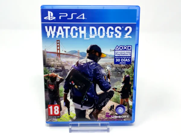 Portada de Watch Dogs 2 (ESP para PlayStation 4, edición PAL España, de segunda mano