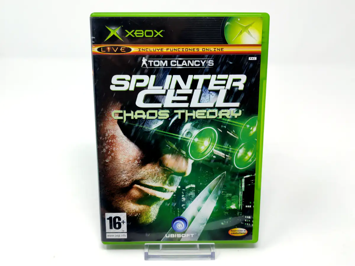 Portada de Tom Clancy's Splinter Cell Chaos Theory (ESP) para XBOX, edición PAL España, de segunda mano